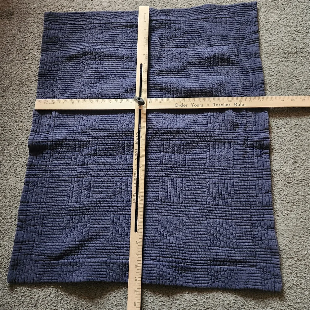 L.L. BEAN Sham Set Of 2 Pillowcovers  Blue Standard 20x25 Home Bedding Portugal